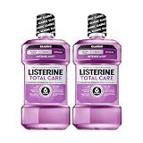 Listerine Total Care Anticavity Mouthwash, Intense Mint, 33.8 fl. oz/1L x 2