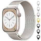 Original Milanese Loop Band Compatible with Apple Watch 38mm 40mm 41mm 42mm 44mm 45mm 46mm 49mm - Women & Men Magnetic Closure Adjustable Metal Strap for iWatch Series 11 10 9 8 7 6 5 4 SE2 3 Ultra2 3