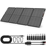 SOKIOVOLA N-Type 16BB 60W Portable Solar Panels NextGen Foldable Solar Panel Charger Kit 25% Efficiency with DC USB-C USB-A Output ETFE IP68 Waterproof Solar Panel for Travel Outdoor Camping RV Trip
