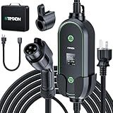 Portable Level 1&2 EV Charger-ETL Certified,12/16A 110V-240V with 25FT Extension Cable, NEMA 6-20 Plug & NEMA 5-15 Adapter,Portable Electric Vehicle Charging Stations for All SAE J1772 Cars