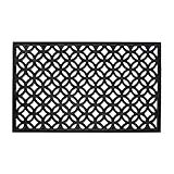 DII Rubber Doormats Collection All Weather, 18x30, Lattice