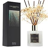 Cocorrína Reed Diffuser Sets, 6.7 fl oz. Black Forest Diffuser with Sticks Home Fragrance Reed Diffuser for Bathroom Shelf Decor