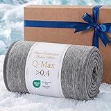 Bedsure Silky Soft Summer Cooling Blanket for Hot Sleepers, Rayon Derived from Bamboo Cold Throw Blanket for Couch, Arc Chill Lightweight Bed Cooling Throw for Camping Picnic Travel Outdoor, 50x70
