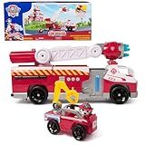 Paw Patrol Fire Rescue: Rapid Reload Fire Truck with Marshall Figure, Quick-Fire Launcher, Lights & Sounds, Kids Toys for Boys & Girls Ages 3 and Up