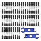 Usngsny 100PCS Solar Panel Connectors, IP67 Waterproof 1000V 30A（10AWG）