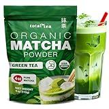 Organic Matcha Green Tea Powder (4-Oz) – Certified USDA Organic Powder for Matcha Latte, Tea, and Smoothies – Kosher, Non-Gmo, Antioxidant Rich Fruit Tea by Total Tea