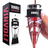 Vinvoli Wine Aerator - Deluxe 2026 Aerator Decanter with Unique Superior Three-Stage Aeration, Sediment Filter, No-Drip Stand - Quality and Convenience for Lovers and Sommeliers