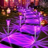 DenicMic Solar Halloween Lights Outdoor Waterproof 10 Pack Halloween Decor