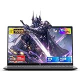 MALLRACE New Gaming Laptop, AMD Ryzen 7 5825U (Beat Intel i7-1255,up to 4.5GHz) 16GB DDR5 1TB SSD Computer withRadeon Graphics,Type-C, WiFi-6, 54.72Wh Battery,Numbers Keyboard for Business