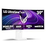 LG 39GX90SA-W 39-inch Ultragear WQHD (3440 x 1440) OLED Curved Gaming Monitor 240Hz, 1ms, NVIDIA G-Sync Compatible, AMD FreeSync Premium, VESA DisplayHDR True Black 400, webOS, USB Type-C, White