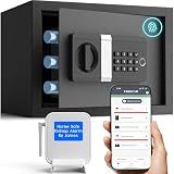 FORFEND Smart Fingerprint Wi-Fi Safe, Remote App Control/Alarm/Live Monitor