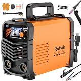 Rotvik 200Amp Stick Welder-Large LED Display, 110V/220V Dual Voltage Portable MMA Welding Machine with Hot Start, Arc force and Anti-Stick, Lift TIG Torch & 220V Adapter, 20PCS Rods Stick Welder