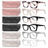 CCVOO Reading Glasses for Women, Stylish Eyeglasses, Blue Light Readers for Women, Computer Eye Glasses, Cheaters
