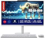 Lenovo 24 inch All in One Desktop| 16GB RAM| 512GB SSD Storage| Intel Ultra-Fast 4-Core Intel CPU| Full HD Display| Wi-Fi 6| Windows 11 | Wireless KB & Mouse | Quiet Design