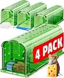 Motel Mouse Humane No Kill Mouse Traps Live Catch & Release - 4 Pack