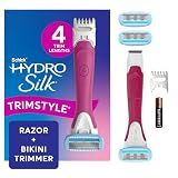 Schick Hydro Silk TrimStyle 2in1 Bikini Trimmer & Razor, Handle & 3 Refills