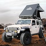 WildFinder Rooftop Tent Hardshell, 2-3 Person Camping Car Roof Top Tent Hard Shell Suitable for Jeep, SUV, Truck, Van