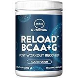 MRM BCAA+G Reload Post-Workout Powder-For Women & Men-BCAA & L'Glutamine with CarnoSyn Beta-Alanine, Amino Acids, Muscle Recovery & Hydration, Keto, Vegan, Gluten Free - 26 Servings, Island Fusion