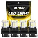 BANGO 3157 LED Bulb White Backup Reverse Light, 3156 3057 4157 Super Bright for Car LED Back Up Tail Brake Parking Lights, 4 Pack