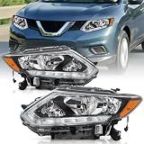 TUSDAR Halogen Headlight Assembly Replacement for 2014-2016 Nissan Rogue