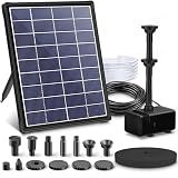 Biling 6.5W Solar Fountain for Bird Bath Attracts Birds with Flowing Water