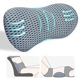 kasney Lumbar Support Pillow for Office Chair, Back Support Pillow, Gray
