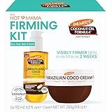 Palmer's Brazilian Coco Hot Mama Firming Kit, Coconut Oil Formula Skin Care Duo with Firming Body Cream (8.8 Oz) + Body Oil (6.6 Fl Oz) Helps Tone Bum, Belly & Thighs, Provides 48 Hour Moisture