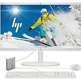 HP 2025 Latest 22 inch All-in-One Desktop Computer • FHD Display • Intel CPU • Microsoft Office Trial • USB-C • White KB & Mouse • WOWPC Recovery USB • Windows 11