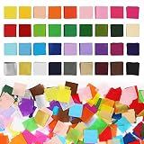 Simetufy 5400 Pcs 1 Inch Tissue Paper Squares, 36 Assorted Colors for Crafts, Art Rainbow Bulk for Mother's Day, Projects, Collage, Suncatchers, Scrapbooking - Non Bleeding