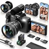 NBD 5K 64MP Digital Cameras for Photography with Dual-Lens WiFi