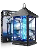 4000V Electric Bug Zapper Outdoor Indoor with Auto Smart Light Sensor – RATOGE Mosquito Zapper IPX4 Waterproof, Mosquito Killer, Insect Fly Trap Covers 2100 sq ft for Patio, Garage, Backyard, Porch