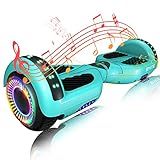 SIMATE Hoverboard, Bluetooth All Terrain Hover Boards with LED Lights and APP Control, Gifts for Kids Adults Girls Boys, for All Ages