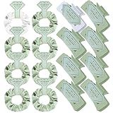 Featch Bridesmaid Proposal Gifts 8pcs Hair Claw Clips & 8pcs Satin Hair Ties Scrunchies Bachelorette Party Bridal Shower Present Good ideas Gift for Wedding Party Favors White&Sage Green