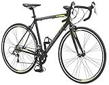 Schwinn Phocus 1600 Drop Bar Adult Road Bike, Mens and Womens, 16-Speed Drivetrain, 53cm/Large Aluminum Step-Over Frame, Carbon Fiber Fork, 700c Wheels, Black
