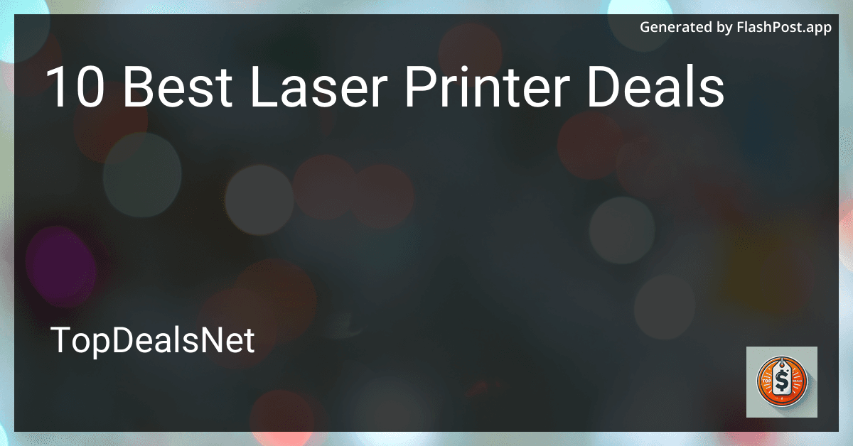 10 Best Laser Printer Deals in 2025 preview