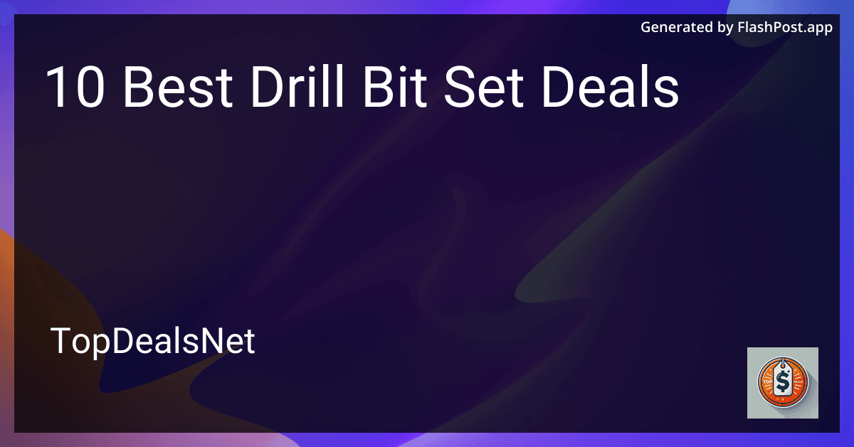 10 Best Drill Bit Set Deals in 2025 preview
