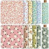 Redbaker 50 Pcs Reusable Paper Towels Paperless Reusable Cotton Cloths Toilet Absorbent Washable Paper Towels with Roll Kitchen Dishcloth for Kitchen Paperless Dishcloths(Charming)