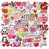 Girasore 50Pcs Love Stickers, Waterproof Vinyl Decals for Girls and Women