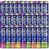 White Claw 36 Pack 0% Alcohol Peach, Mango, Lime and Black Cherry Non-Alcoholic Premium Non-Hard Seltzer | 15 Calories, Gluten Free, Hydrating Electrolytes