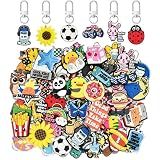 Pabucle 20 PCS Random Keychains Bulk Animal Keychain Charms Pendant Accessories Party Favors Key Chain Accessories for Keys Backpack Bag Gifts