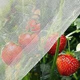 Unves 10'x20' Garden Netting, Bird Netting Mosquito Mesh for Vegetable Fruits Plant Garden Protections, Plant Covers Bug Insect Net Pest Barrier Protect Garden Plant from Birds Bugs