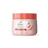 Dove White Peach & Crushed Rice Body Scrub Exfoliates and Deeply Nourishes for Smooth, Radiant Skin 15 oz