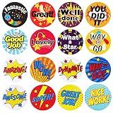 1000 Pieces Reward Stickers for Teachers,Fun Motivational Stickers Labels for Kids Students School Classroom in 16 Designs Styles (2 Rolls)