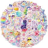 200 PCS Cute Rainbow Holographic Stickers, Kawaii Starry Sky Decals