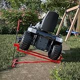 Jaxilyn Riding Lawn Mower Lift Jack Lawn Mower Jack Lift with 880 Lbs Weight Capacity Telescopic Maintenance Jack for Lawn mowers and Garden Tractors Red