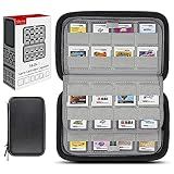 sisma 64 DS 3DS Switch Game Case Compatible with Nintendo Game Cartridges, Cards Holder Organizer Home & Travel Safekeeping Storage Case Carrying Bag