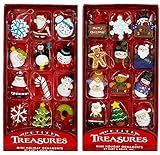 Kurt Adler Petite Treasures 12-Piece Miniature Ornaments Set, 2 Pack