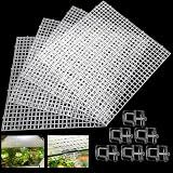 4 Aquarium lid Hood Fish Tank top Cover Terrarium lid Plastic Grid Panel Egg Crate Grate 6 Aquarium Glass Cover Board Clip