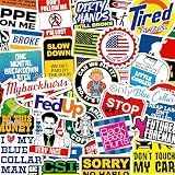 200 PCS Hard Hat Stickers for Adults (No Duplicates) Sarcastic, Meme, & Funny Stickers for Water Bottles, Toolbox, Helmet, & Hard Hat Accessories – Ideal for All Blue Collar Workers