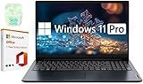 Lenovo IdeaPad 15.6" Laptop, 20GB RAM 1.6TB Storage (1TB SSD+128GB eMMC+512GB SD Card), Windows 11 Pro with 1-Year Microsoft Office 365 Included, Intel Celeron Processor, PLUSERA Earphones